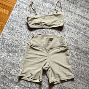 WeWoreWhat Two-Piece Set with Chain Straps